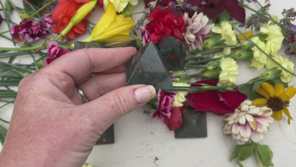 video of bloodstone pyramids. 